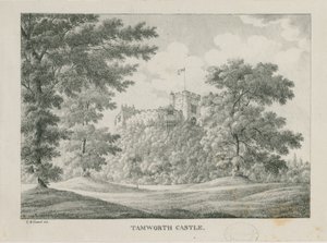 Tamworth kastély: cinkográf, nd [1796-1865]