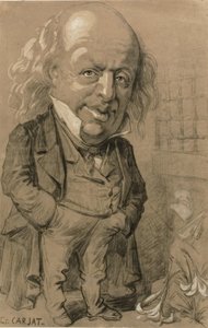 Pierre-Jean de Beranger karikatúra portréja alkotó: Etienne Carjat