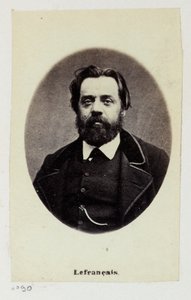 Lefrançois Adolphe Gustave, más néven Gustave Lefrançais (1826-1901). Tanítóként 1849-ben Pauline Rolanddal (1805-1852) megalapította a Szocialista Tanítók Egyesületét. A Kommün tagjaként a Munkaügyi és Pénzügyi Bizottságban foglalt helyet.... alkotó: Etienne Carjat