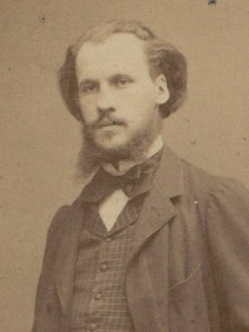 Charles Lenepveu zeneszerző portréja 1840-1910, 1870. alkotó: Etienne Carjat