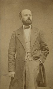 François Bazin zeneszerző portréja 1816-1878, kb. 1760. alkotó: Etienne Carjat