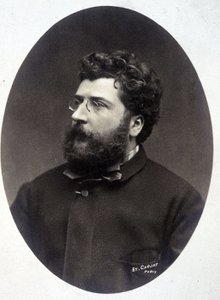 Georges Bizet zeneszerző portréja. alkotó: Etienne Carjat