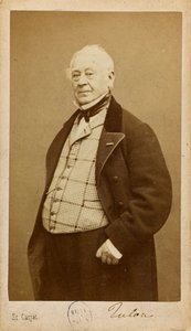 Jean-Louis Tulou zeneszerző és fuvolaművész portréja 1786-1865, 1860 körül. alkotó: Etienne Carjat