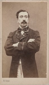 Alfred Stevens festő portréja 1828-1906, c. 1870. alkotó: Etienne Carjat