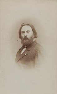 Émile Prudent zongoraművész és zeneszerző portréja 1817-1863, 1860 körül. alkotó: Etienne Carjat