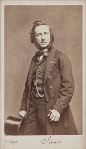 Camillo Sivori hegedűművész és zeneszerző portréja 1815-1894. alkotó: Etienne Carjat