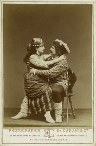 René Didier és Alice Lody Phoebus és Esmeralda szerepében alkotó: Etienne Carjat