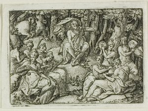 Apollo és a múzsák alkotó: Etienne Delaune