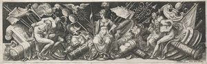 Harcok és diadalok, valószínűleg 1560-as évek. alkotó: Etienne Delaune