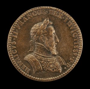 II. Henrik, 1519-1559, Franciaország királya 1547 [előlap] alkotó: Etienne Delaune