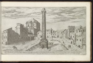 Traianus fóruma Traianus oszlopával Rómában Ókori épületek (sorozat címe) I vestigi dell