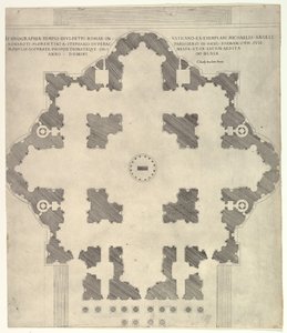 Szent Péter terve Peters, 1569 alkotó: Etienne Duperac