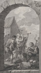 A párizsi Találatok kápolnája: Pásztorcsoport: trombiták és m..., 1754.