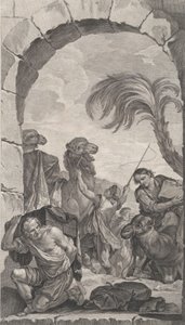 A párizsi megtaláltak kápolnája: A mágusok lakosztálya: tevehajtók és tevehordozók..., 1756.