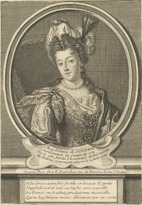 Madeleine de Scudéry portréja 1607-1701, c. 1710.