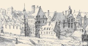 Martellange, View of Paris 1620 - Ashmolean Museum (részlet a Hôtel de Nevers-szel) (kiigazított)