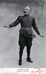 Constant Coquelin más néven Coquelin aîné (1841 - 1909) Cyrano de Bergerac jelmezében (f/w fotó)
