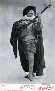 Constant Poppy alias Coquelin aîné (1841 - 1909) Cyrano de Bergerac jelmezében (fotó)