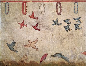 Egy madár repülése (A freskó részlete, ie 530) alkotó: Etruscan
