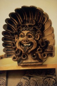 Antefix Gorgons fej formájában (terrakotta) alkotó: Etruscan