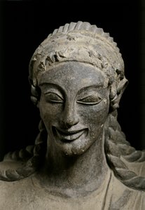 ETRUSCAN ART: Kr. e. 510-490 körül. Veius, szentély, Kr. e. 510-490 körül (terrakotta). alkotó: Etruscan