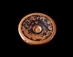 Etruszk civilizáció: Demeter istennőnek szentelt terrakotta vágástöredék Kr.e. 550-530 - Graviscából, Olaszországból alkotó: Etruscan