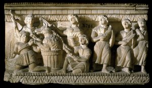 Etruszk művészet: „” Ulysses és társai a Circe-vel való találkozás során”” (Odyssee d