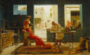 Pompeii régiségek (olaj, vászon)