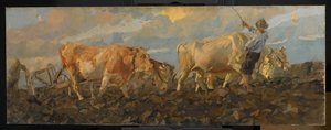 Ökörszántás, 1911 (olaj, vászon)