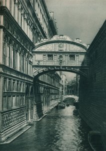 Sóhajok hídja, Velence, Olaszország, 1927 alkotó: Eugen Poppel