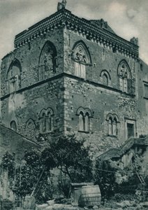 Ház az iszlám uralom idejéből, Taormina, Szicília, Olaszország, 1927 alkotó: Eugen Poppel