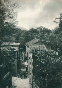 Keskeny utca, Capri, Olaszország, 1927 alkotó: Eugen Poppel