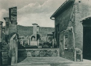 A fórumhoz vezető utca, Pompei, Olaszország, 1927 alkotó: Eugen Poppel