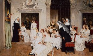 Kolostor jelenete Velencében (olaj, vászon) alkotó: Eugen von Blaas