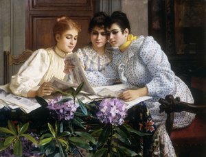 A Trousseau kiválasztása alkotó: Eugen von Blaas