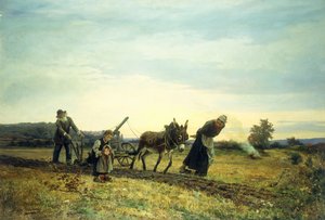 A szántóföldek szántása, 1877