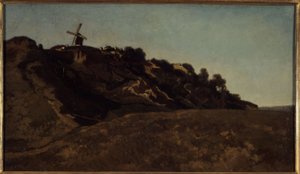 Montmartre látképe, 1848 körül (festmény)
