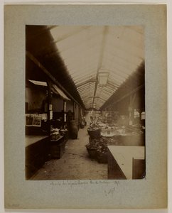 Marché des Enfants-Rouges, rue de Bretagne, 3. kerület, Párizs alkotó: Eugène Atget