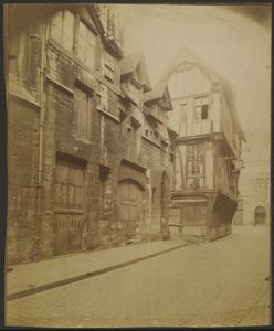 Rouen, ház a Saint-Romain utcában alkotó: Eugène Atget