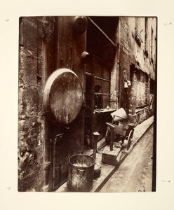 Rue de La Reynie (bádogosműhely, rue de la Reynie) alkotó: Eugène Atget