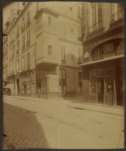 Toronyház a rue Saint Paulon.  Állítólag III. Henrik orvosának, Botalnak a rendelője volt. alkotó: Eugène Atget