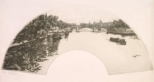 Fan, a SINE SEND FROM THE PONT Royal (ENTLUREE, LA SEND FITH YOUR POST Royal) alkotó: Eugene Bejot