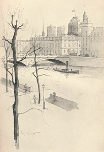 A Pont au Change, 1915 alkotó: Eugene Bejot