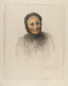 Öregasszony alkotó: Eugene Burnand