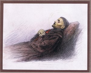 Szent Ferenc halálos ágyán, 1919