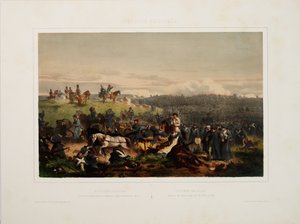 1854. szeptember 20. Az orosz hadsereg visszavonulása az almai csata után, 1855. alkotó: Eugene Charles Francois Guerard