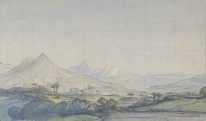 Színpadi díszlet az Opérában, Párizs, 1828-90. alkotó: Eugene Ciceri