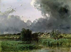 Hamlet egy tó partján, 1849