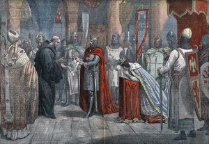 VII. Fiatal Lajos (1120 - 1180), francia király, aki a 3. keresztes hadjáratra indult Alienor d