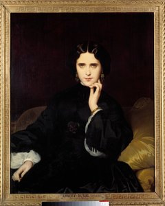 Madame de Loynes portréja (1837-1908) Fontos irodalmi és politikai szalont tartott. Eugene Amaury-Duval (1808-1885) festménye 1862 V. 0,82x1m. Párizs, Musee d